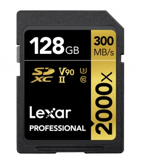 کارت حافظه ۱۲۸ گیگابایتی Lexar مدل Professional 2000x UHS-II SDXC