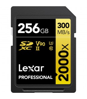 کارت حافظه ۲۵۶ گیگابایتی Lexar مدل Professional 2000x UHS-II SDXC