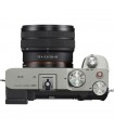 دوربین بدون آینه دست دوم سونی Alpha a7C رنگ نقره‌ای همراه با لنز FE 28-60mm