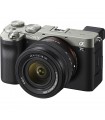 دوربین بدون آینه دست دوم سونی Alpha a7C رنگ نقره‌ای همراه با لنز FE 28-60mm