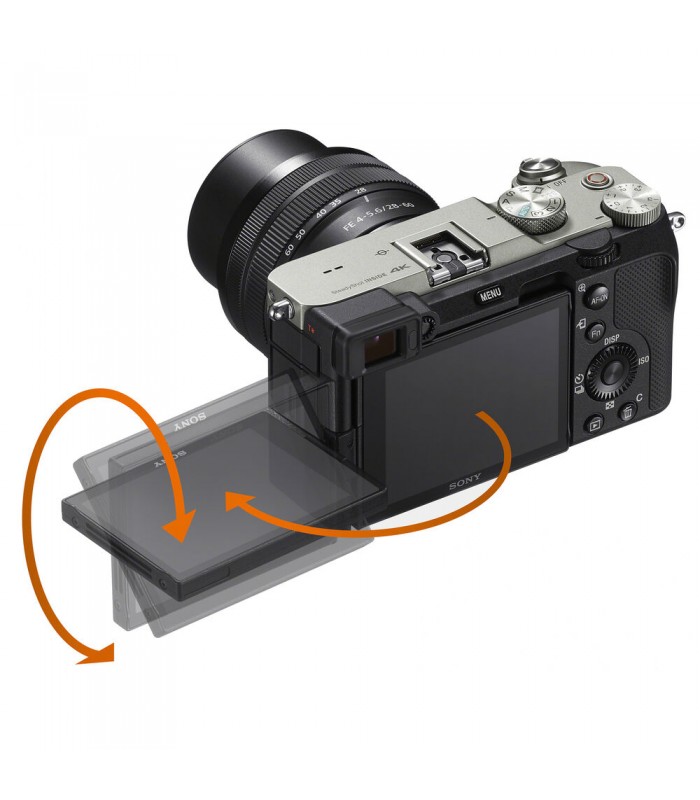 دوربین بدون آینه دست دوم سونی Alpha a7C رنگ نقره‌ای همراه با لنز FE 28-60mm