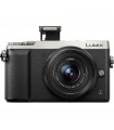 دوربین پاناسونیک مدل Panasonic Lumix DMC-GX85 نقره‌ای به همراه لنز ۳۲-۱۲ میلی‌متری