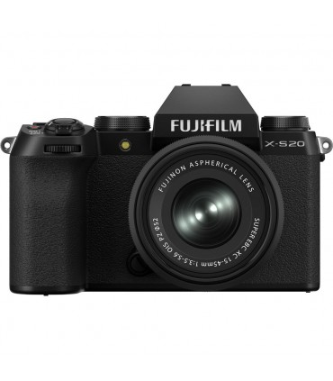 دوربین بدون‌آینه فوجی‌فیلم به همراه لنز ۱۵-۴۵ میلی‌متری مدل FUJIFILM X-S20 | رنگ مشکی