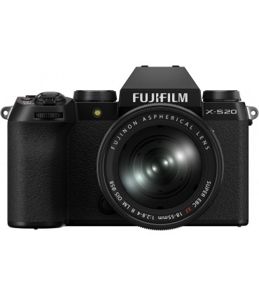 دوربین بدون‌آینه فوجی‌فیلم به همراه لنز ۱۸-۵۵ میلی‌متری مدل FUJIFILM X-S20 | رنگ مشکی