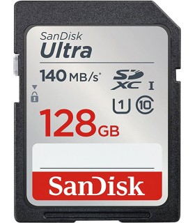 کارت حافظه ۱۲۸ گیگابایتی سن دیسک مدل SanDisk 128GB Ultra UHS-I SDXC - 140MB/s