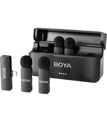 میکروفون بی‌سیم چهار‌کاربره بویا مدل BOYA BY-V4D Lightning