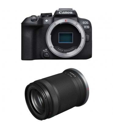 دوربین دست دوم دیجیتال بدون آینه کانن مدل EOS R10 همراه با لنز 18-150mm