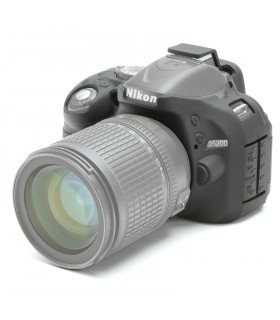 محافظ سیلیکونی easyCover مناسب برای دوربین نیکون D5200 رنگ مشکی