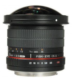 لنز سامیانگ مدل Samyang 8mm f/3.5 HD Fisheye مانت کانن