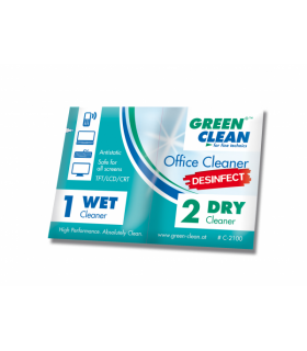 Green Clean Office Cleaner Disinfect Wet & Dry Sachets - C-2100