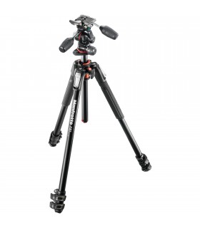 Manfrotto MK190XPRO3-3W Aluminum Tripod with 3-Way Pan Tilt Head