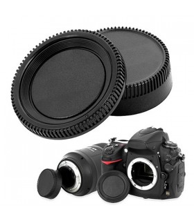 Rear Lens Cover + Camera Body Cap for Nikon DSLR