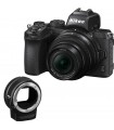 دوربین بدون آینه نیکون مدل Z 50 همراه با لنز ۵۰-۱۶ میلیمتر و مبدل