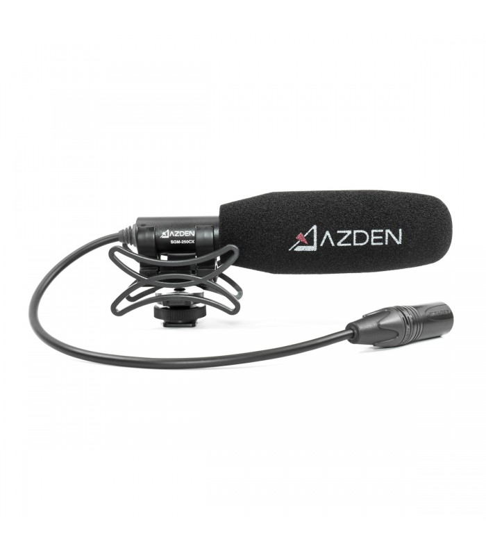 میکروفون شاتگان Azden مدل SGM-250CX به همراه بادگیر SWS-100