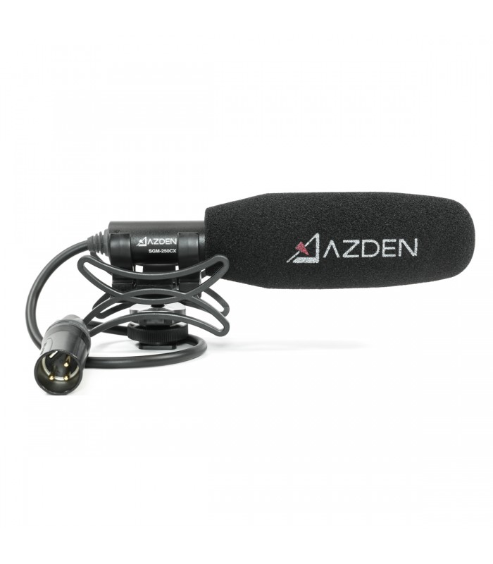 میکروفون شاتگان Azden مدل SGM-250CX به همراه بادگیر SWS-100