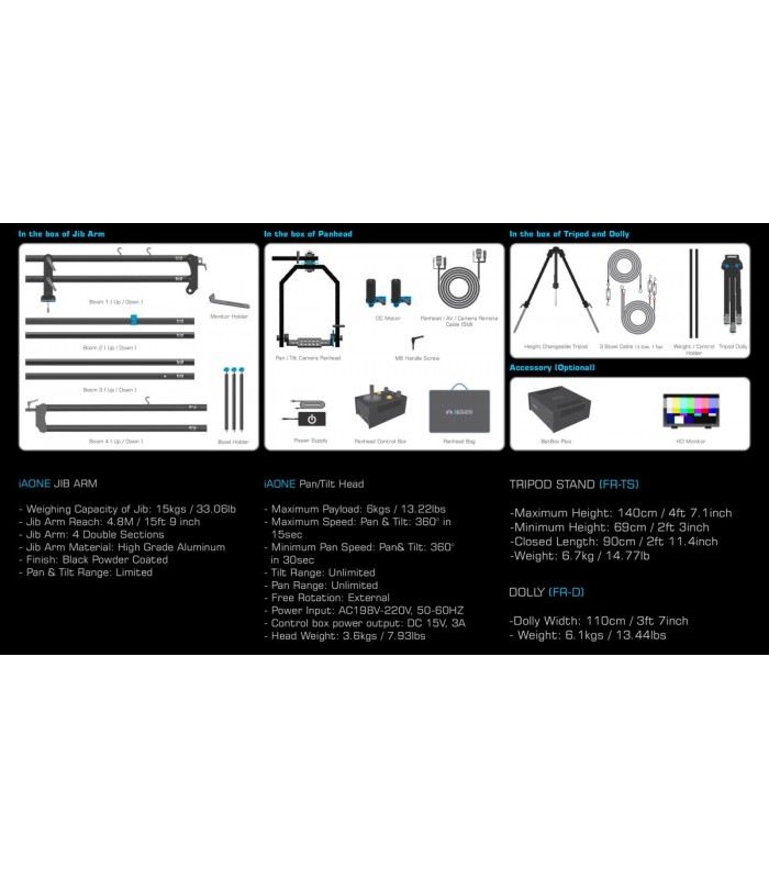 کرین پرتابل ایلکین مدل ilkeen Camera Crane iAONE