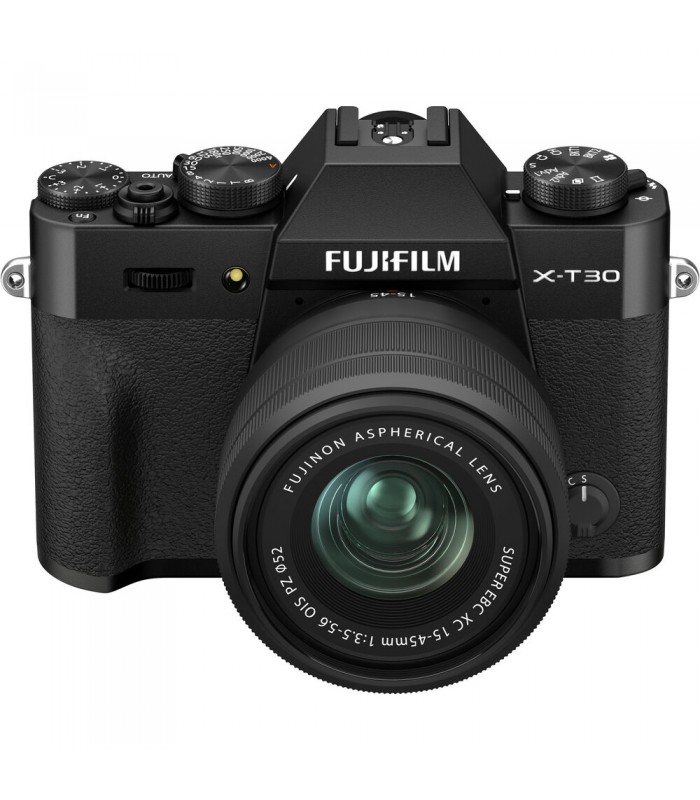 دوربین بدون آینه فوجی فیلم مدل FUJIFILM X-T30 II به همراه لنز 45-15 میلی‌متری رنگ مشکی