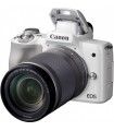 دوربین دیجیتال بدون آینه کانن مدل EOS M50 Mark II همراه با لنز EF-M 15-45mm رنگ سفید