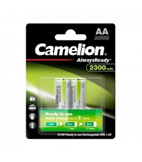 Camelion Always Ready Rechargeable Batteries - Ni-Mh  2xAA 2300 mAh