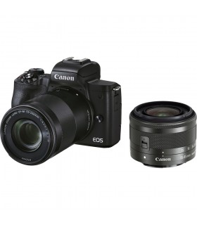 دوربین دیجیتال بدون آینه کانن مدل EOS M50 Mark II همراه با لنز  15-45 و 55-200 میلی‌متری