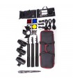 Phottix Three 220w Studio Flash Lights + Stands/Softbox/Umbrellas