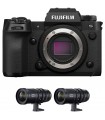 دوربین بدون آینه فوجی فیلم مدل Fujifilm X-H2S همراه با لنزهای کیت MKX50-135mm و MKX 18-55mm