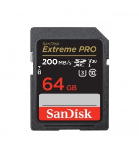 کارت حافظه سن دیسک مدل Extreme PRO SDXC UHS-I 200MB/s ظرفیت ۶۴ گیگابایت