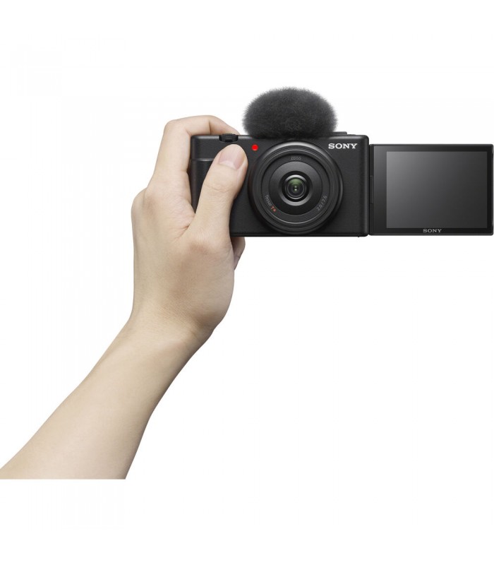 دوربین کامپکت سونی مدل Sony ZV-1F رنگ مشکی همراه با لوازم ولاگری