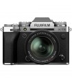 دوربین بدون آینه فوجی فیلم مدل Fujifilm X-T5 رنگ نقره‌ای همراه با لنز XF 18-55mm