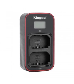شارژر باتری Kingma مناسب برای شارژ دو باتری NP-FZ100